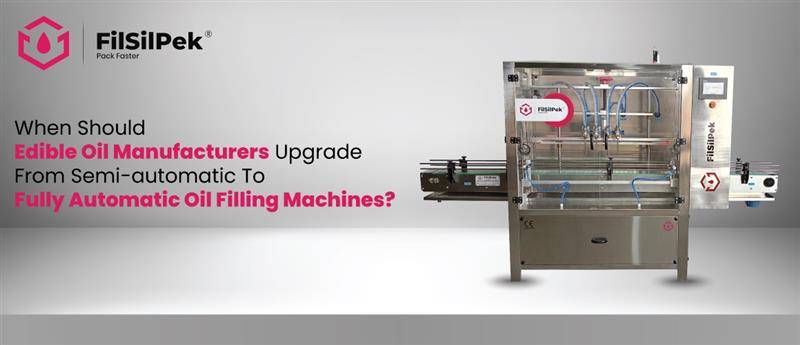 How do automatic oil filling machines reduce oxidation and improve shelf life of edible oils?