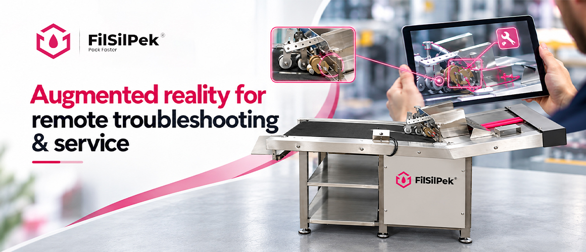Technician using augmented reality visual guidance to troubleshoot industrial equipment remotely